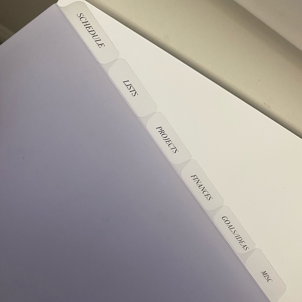 Cloth & Paper CEO tab Dividers: disc bound